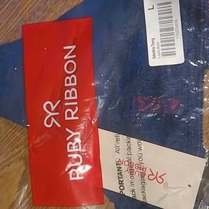 Ruby Ribbon Valentina Thong Panties
